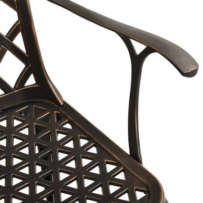 Set da Bistrot 5 pz in Alluminio Pressofuso Bronzo | homemem39