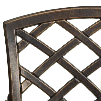 Set da Bistrot 5 pz in Alluminio Pressofuso Bronzo | homemem39