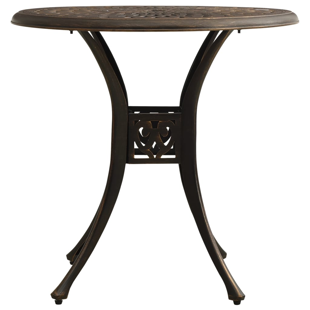 Set da Bistrot 5 pz in Alluminio Pressofuso Bronzo | homemem39