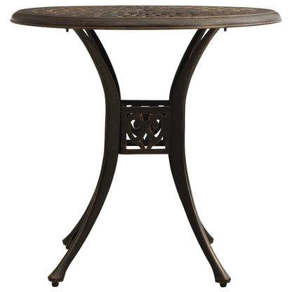 Set da Bistrot 5 pz in Alluminio Pressofuso Bronzo | homemem39