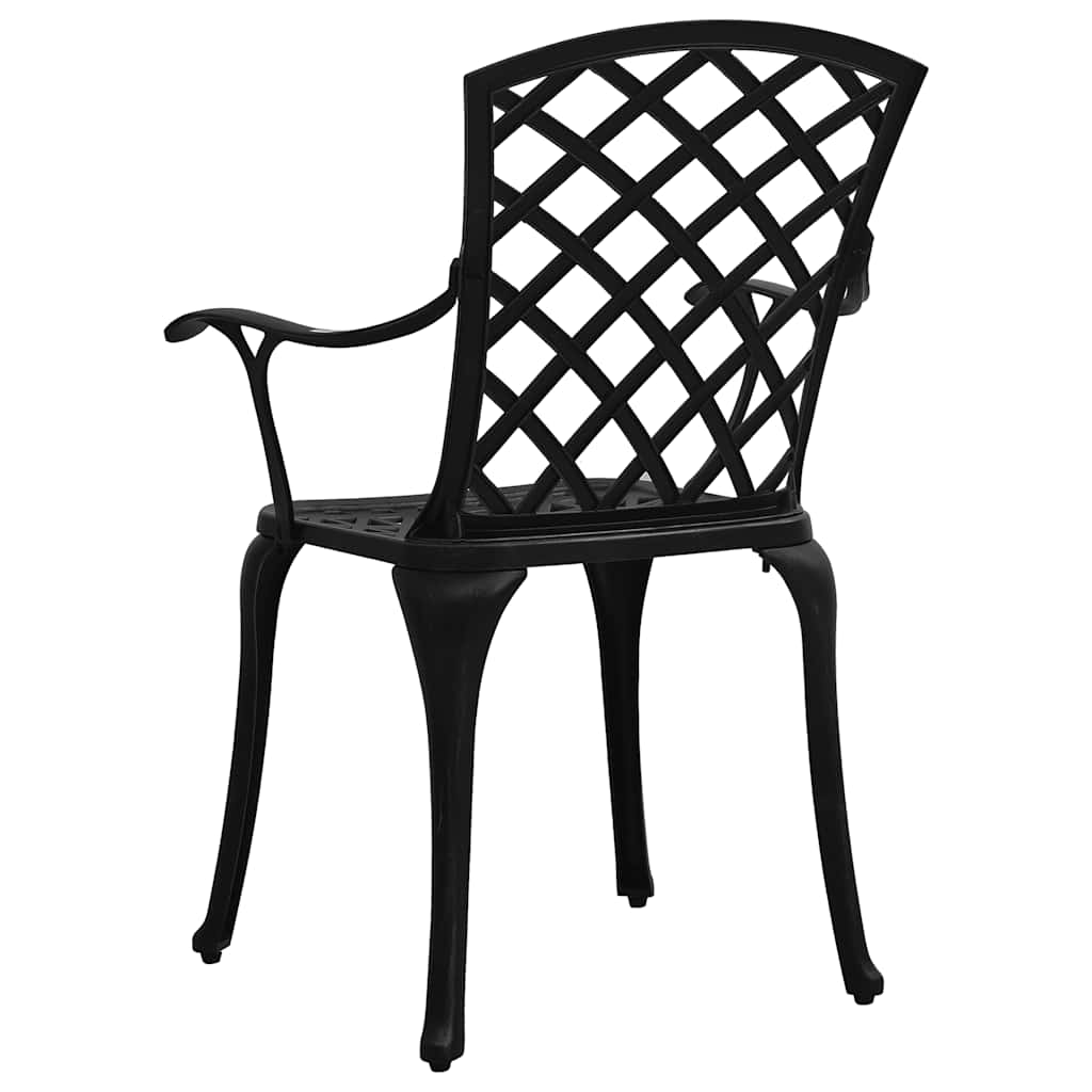 Set da Bistrot 5 pz in Alluminio Pressofuso Nero | homemem39