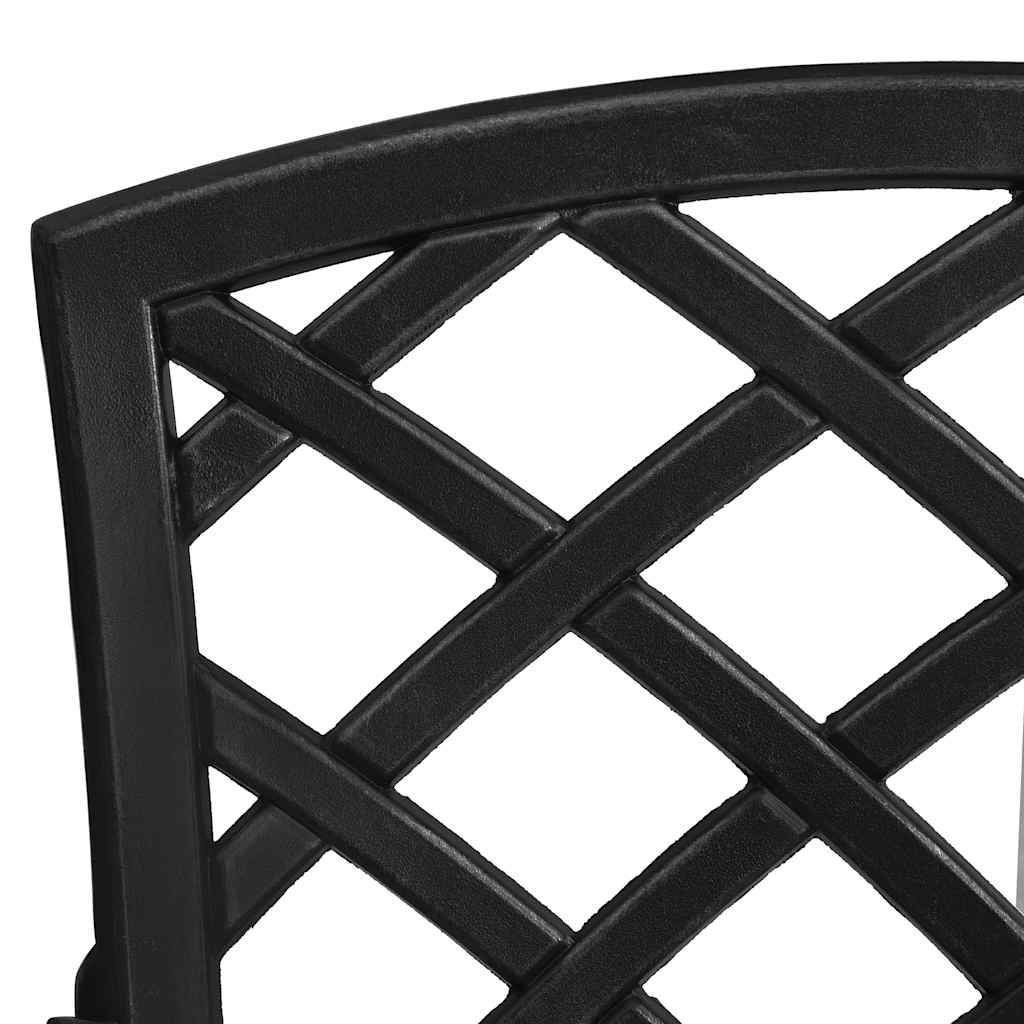 Set da Bistrot 5 pz in Alluminio Pressofuso Nero | homemem39