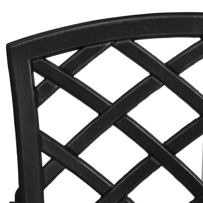 Set da Bistrot 5 pz in Alluminio Pressofuso Nero | homemem39
