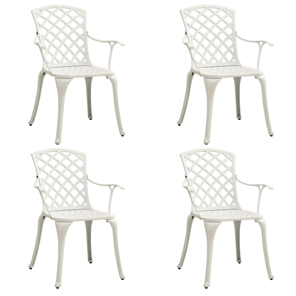 Set da Bistrot 5 pz in Alluminio Pressofuso Bianco | homemem39