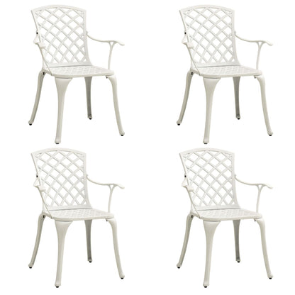 Set da Bistrot 5 pz in Alluminio Pressofuso Bianco | homemem39