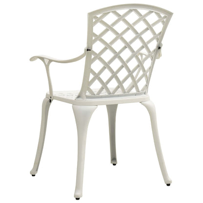 Set da Bistrot 5 pz in Alluminio Pressofuso Bianco | homemem39