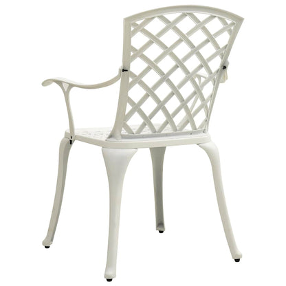 Set da Bistrot 5 pz in Alluminio Pressofuso Bianco