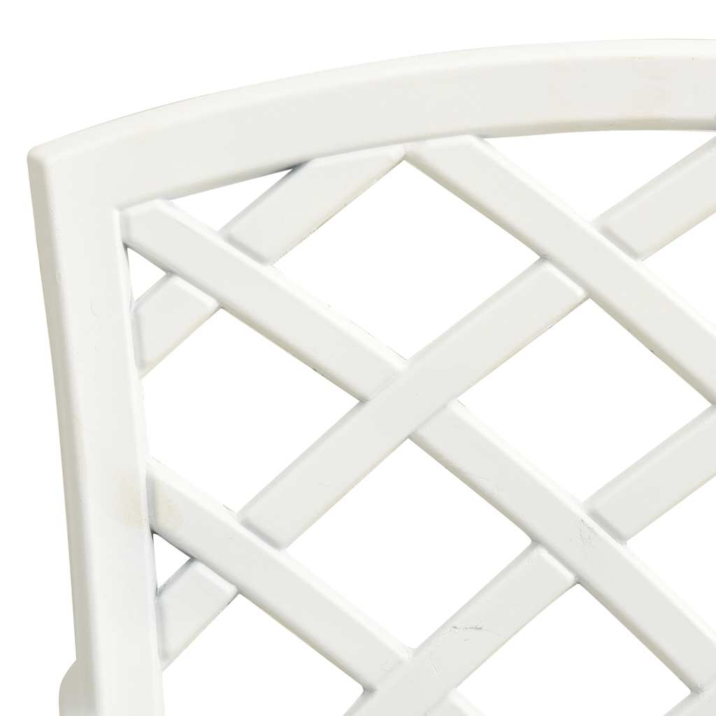 Set da Bistrot 5 pz in Alluminio Pressofuso Bianco | homemem39