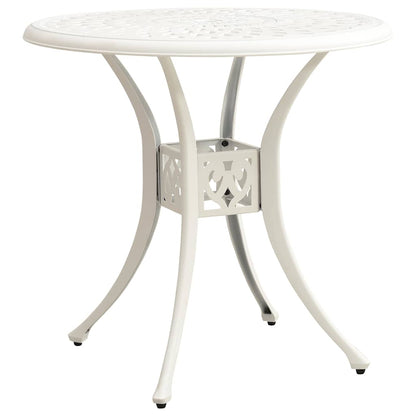 Set da Bistrot 5 pz in Alluminio Pressofuso Bianco