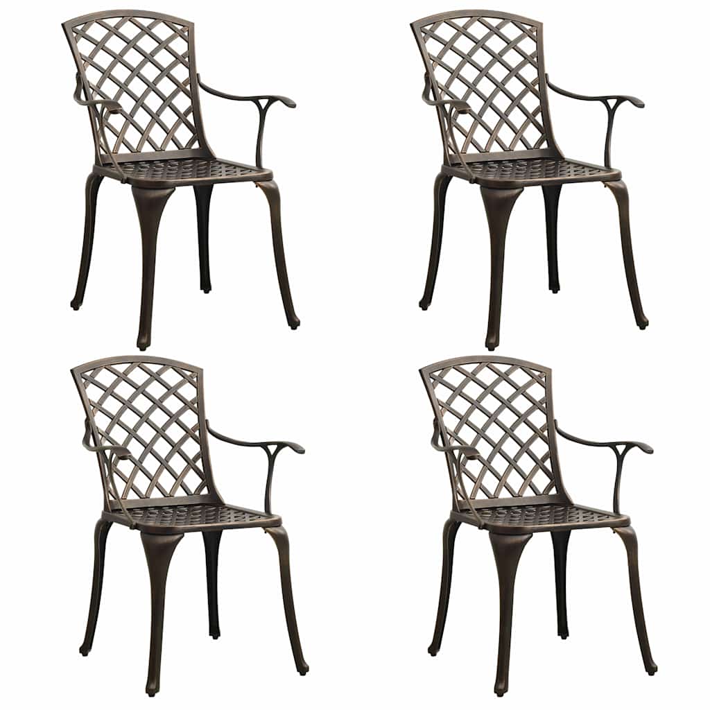 Set da Bistrot 5 pz in Alluminio Pressofuso Bronzo | homemem39