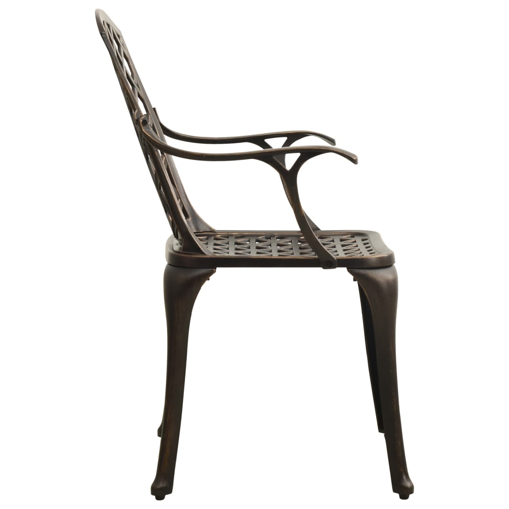 Set da Bistrot 5 pz in Alluminio Pressofuso Bronzo | homemem39