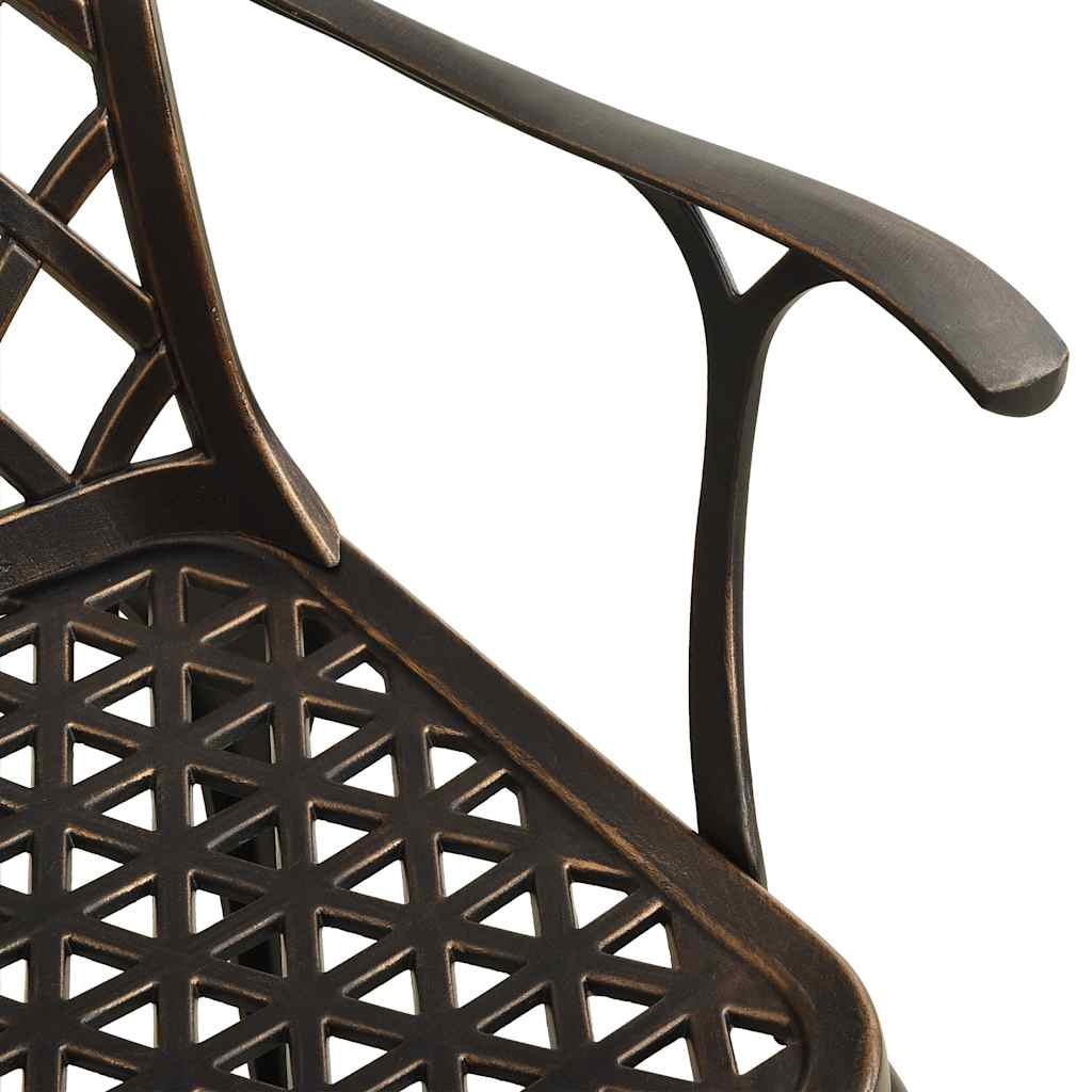 Set da Bistrot 5 pz in Alluminio Pressofuso Bronzo | homemem39