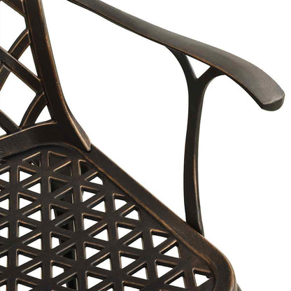 Set da Bistrot 5 pz in Alluminio Pressofuso Bronzo | homemem39
