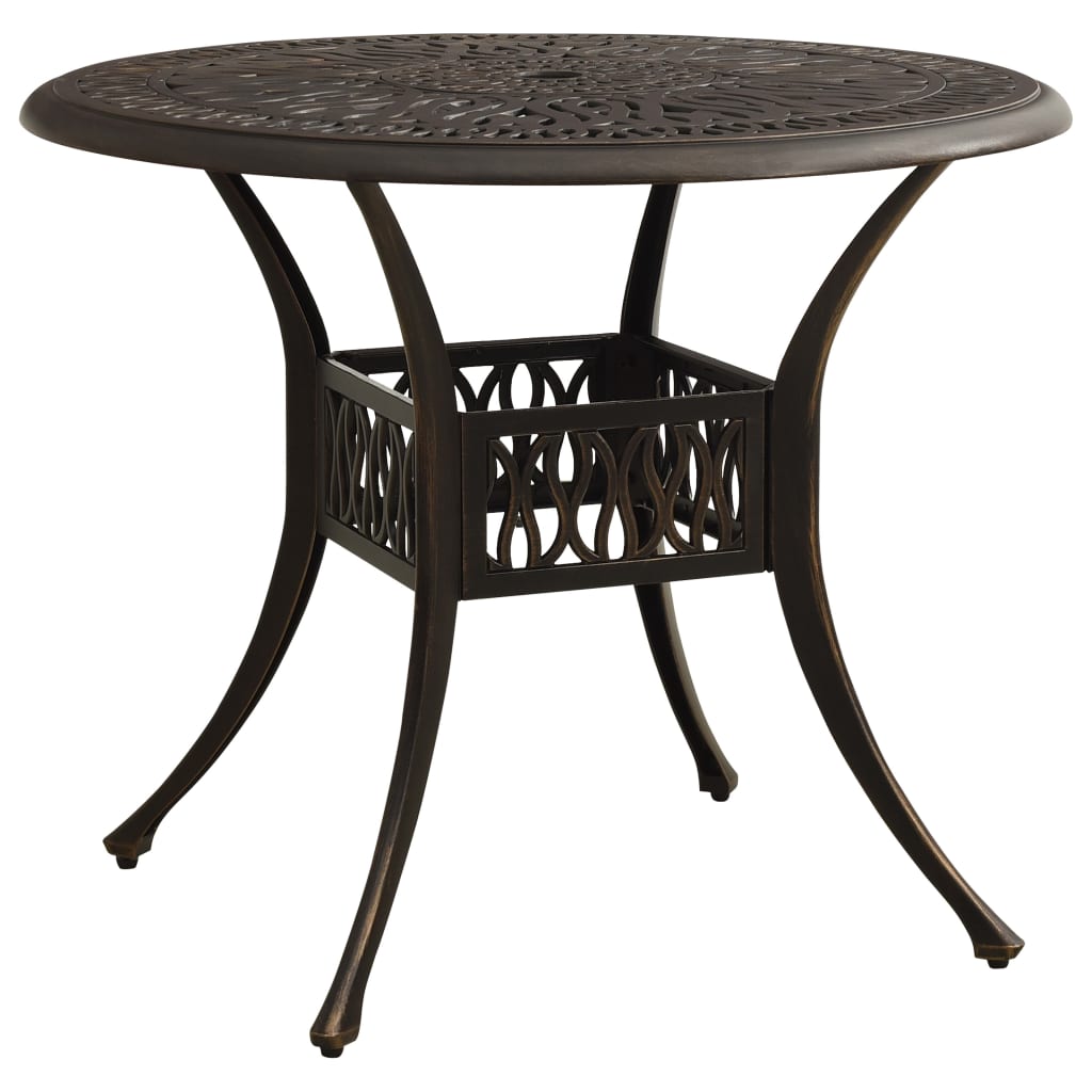 Set da Bistrot 5 pz in Alluminio Pressofuso Bronzo | homemem39