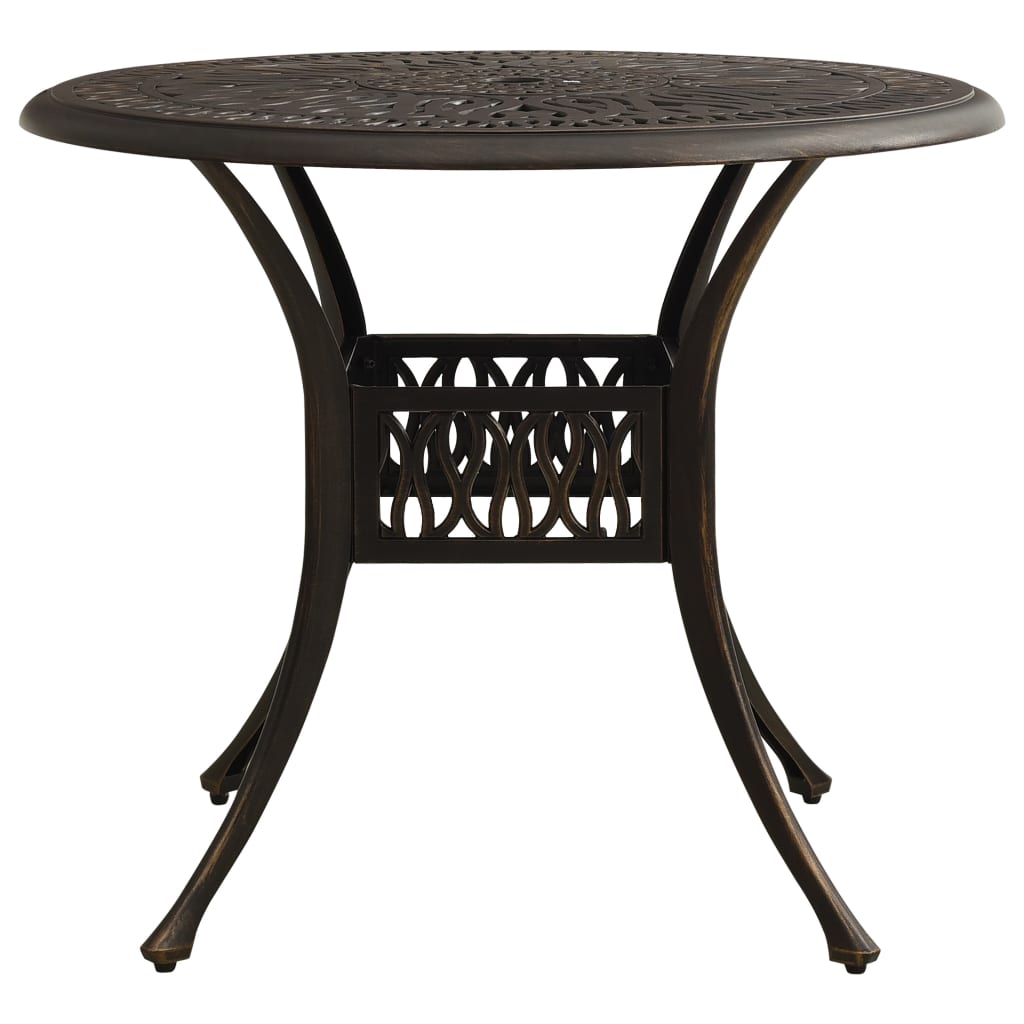 Set da Bistrot 5 pz in Alluminio Pressofuso Bronzo | homemem39