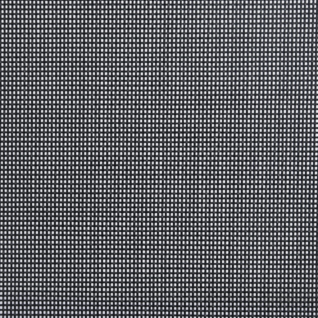 Set Mobili da Pranzo per Giardino 7 pz Alluminio Argento e Nero - homemem39