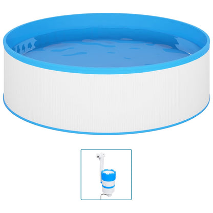 Piscina Fuori Terra con Skimmer e Pompa Sospesi 350x90cm Bianca | homemem39