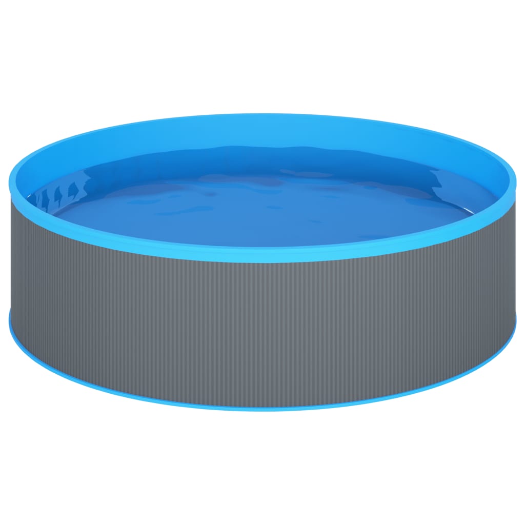 Piscina Fuori Terra con Skimmer e Pompa Sospesi 350x90cm Grigia | homemem39