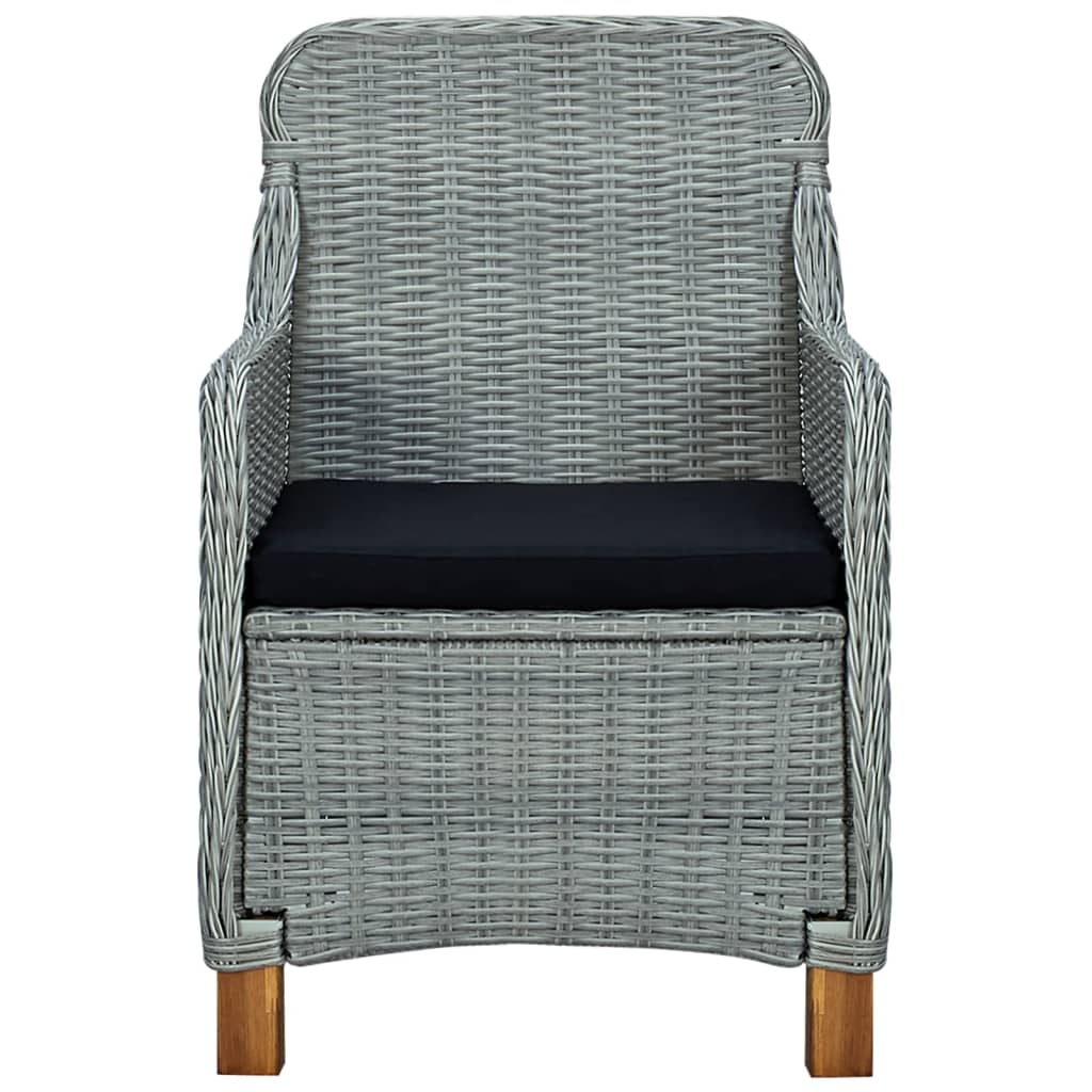 Set Mobili da Pranzo per Giardino 5 pz Grigio Chiaro | homemem39