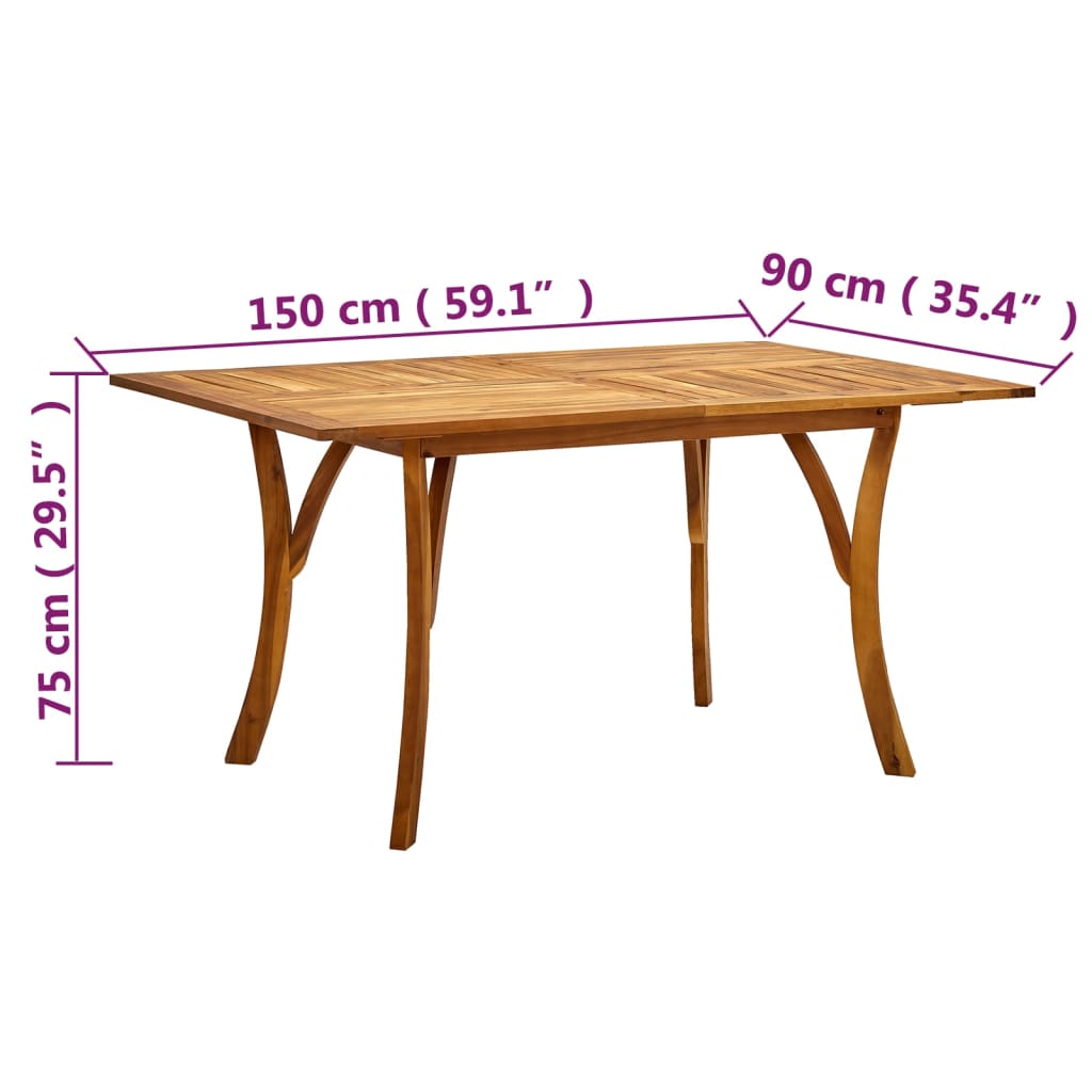 Set Mobili da Pranzo per Giardino 5 pz Grigio Chiaro | homemem39