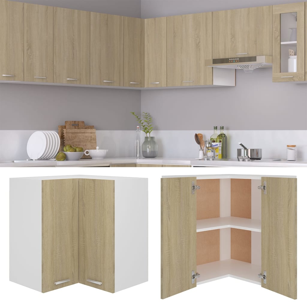 Pensile Angolare “Lyon” Rovere Sonoma 57x57x60 cm