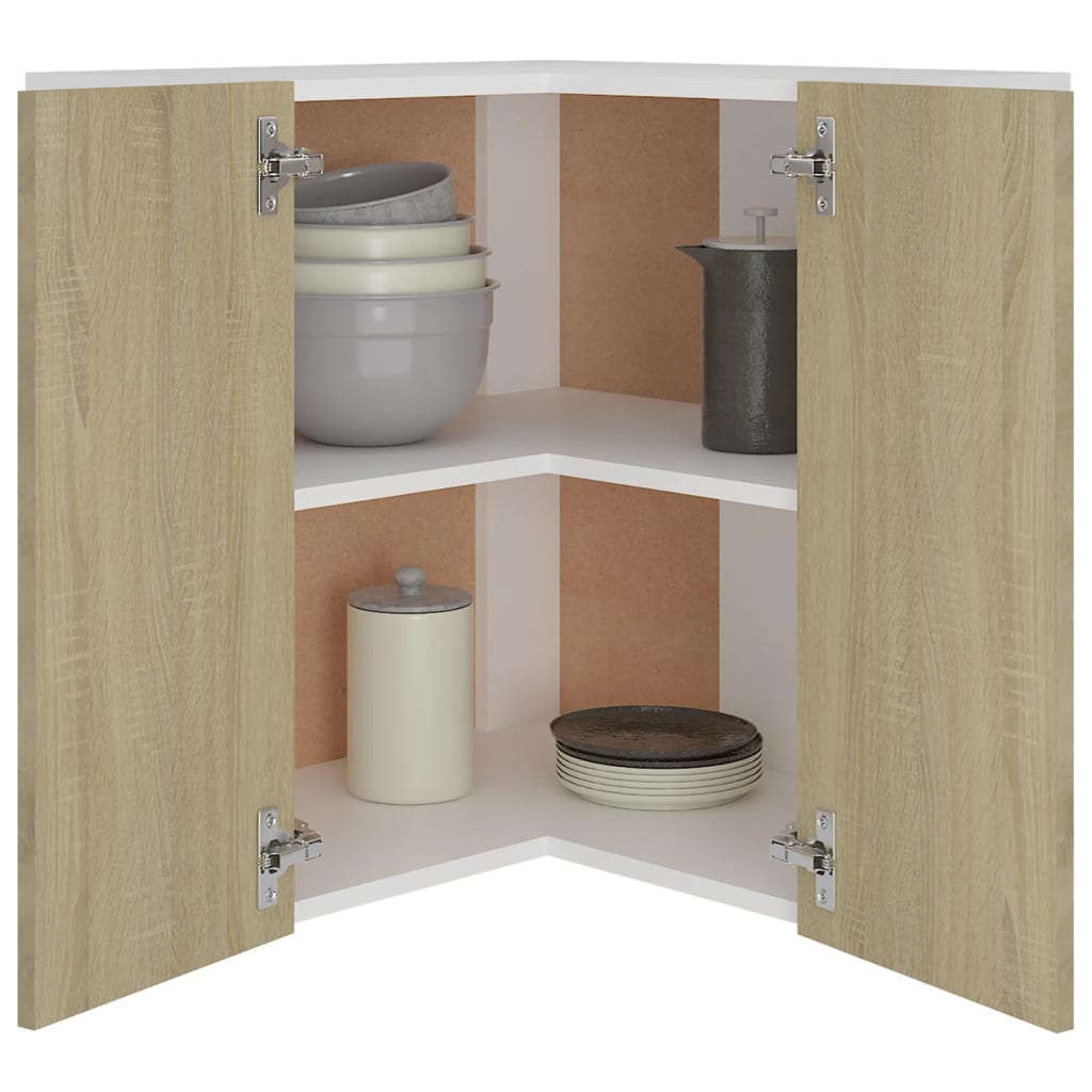 Pensile Angolare “Lyon” Rovere Sonoma 57x57x60 cm
