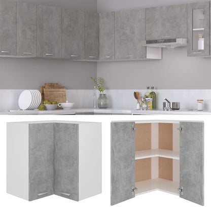 Pensile Angolare “Lyon” Grigio Cemento 57x57x60cm