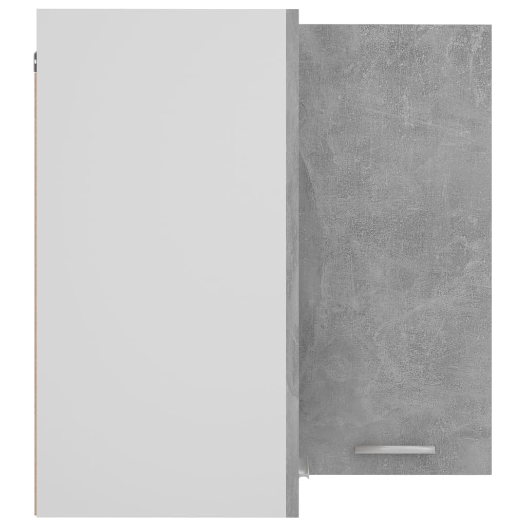 Pensile Angolare “Lyon” Grigio Cemento 57x57x60cm