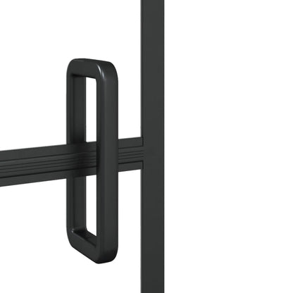 Pannello Doccia Pieghevole in ESG 80x140 cm Nero | homemem39