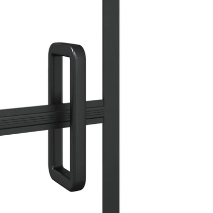 Pannello Doccia Pieghevole in ESG 120x140 cm Nero | homemem39