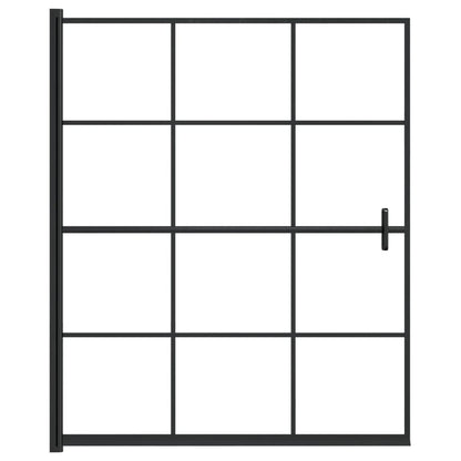 Pannello per Box Doccia in ESG 116x140 cm Nero - homemem39