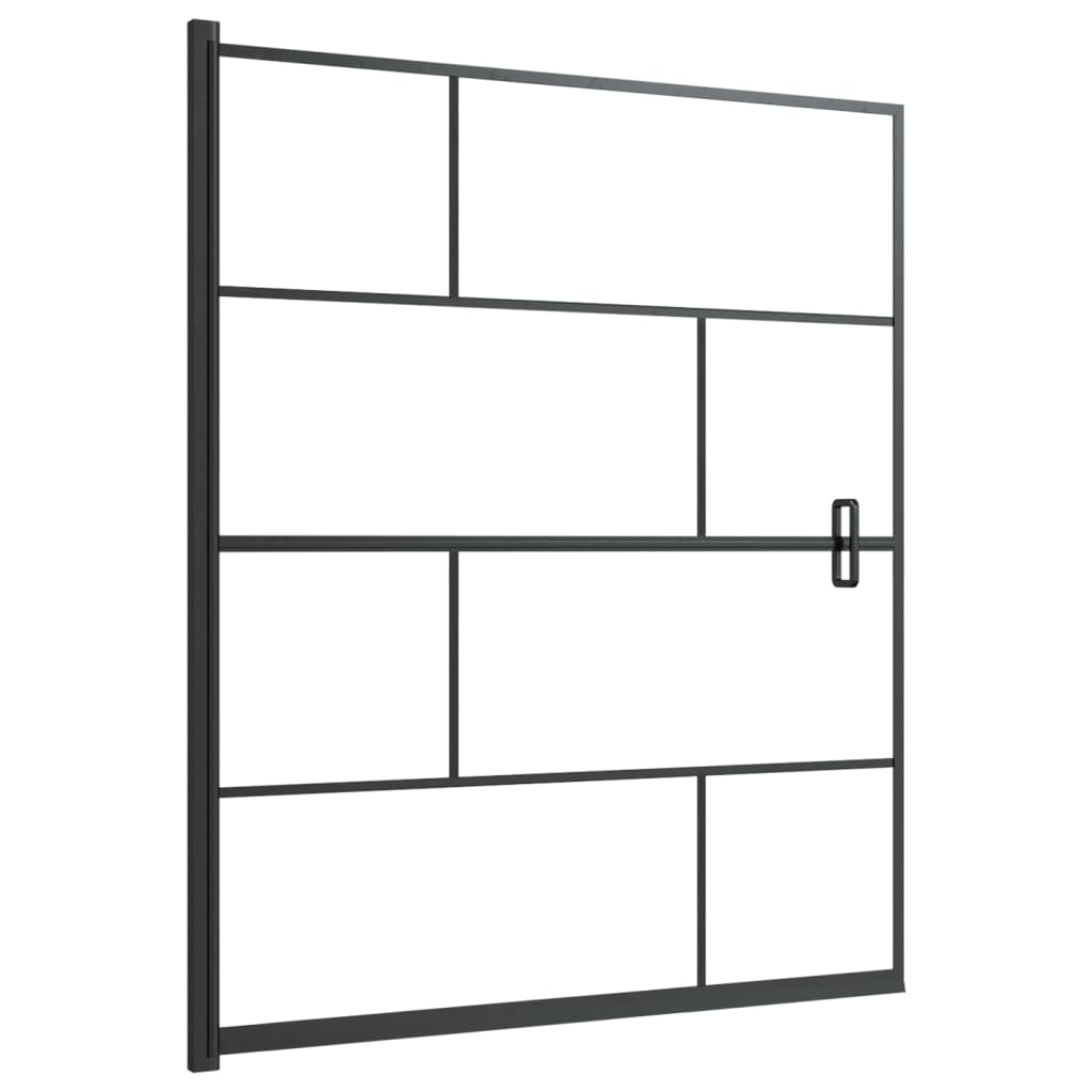 Pannello per Box Doccia in ESG 116x140 cm Nero