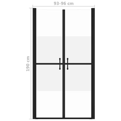 Porta per Doccia in ESG Semi Satinato (93-96)x190 cm