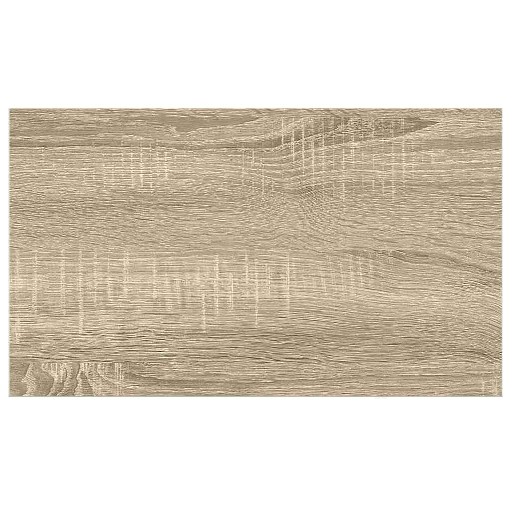 Scaffale a Parete Rovere e Bianco 50x23,5x3,8 cm in MDF