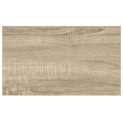 Scaffale a Parete Rovere e Bianco 50x23,5x3,8 cm in MDF