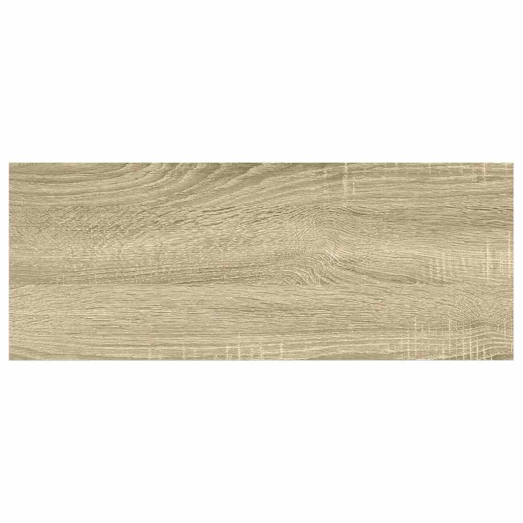 Scaffali a Parete 2 pz Rovere e Bianco 60x23,5x3,8 cm in MDF | homemem39