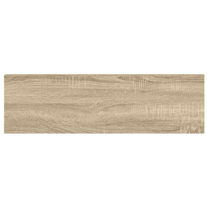 Scaffale a Parete Rovere e Bianco 90x23,5x3,8 cm in MDF