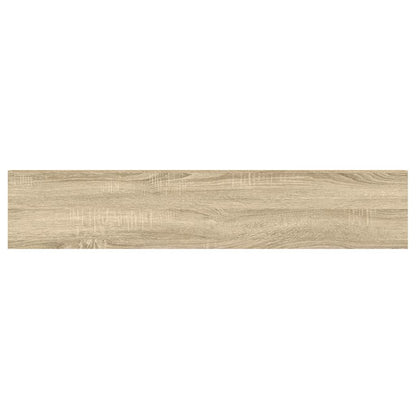 Scaffale a Parete Rovere e Bianco 120x23,5x3,8 cm in MDF | homemem39