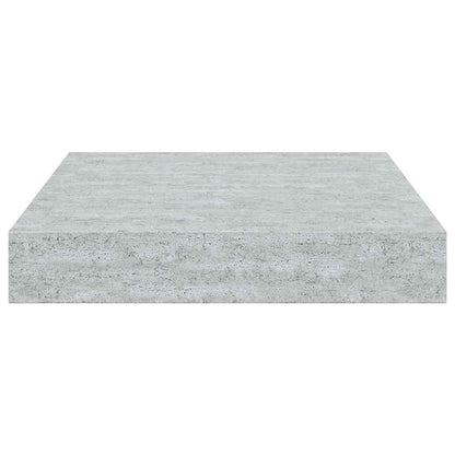 Scaffali a Parete 2 pz Grigio Cemento 23x23,5x3,8 cm in MDF | homemem39