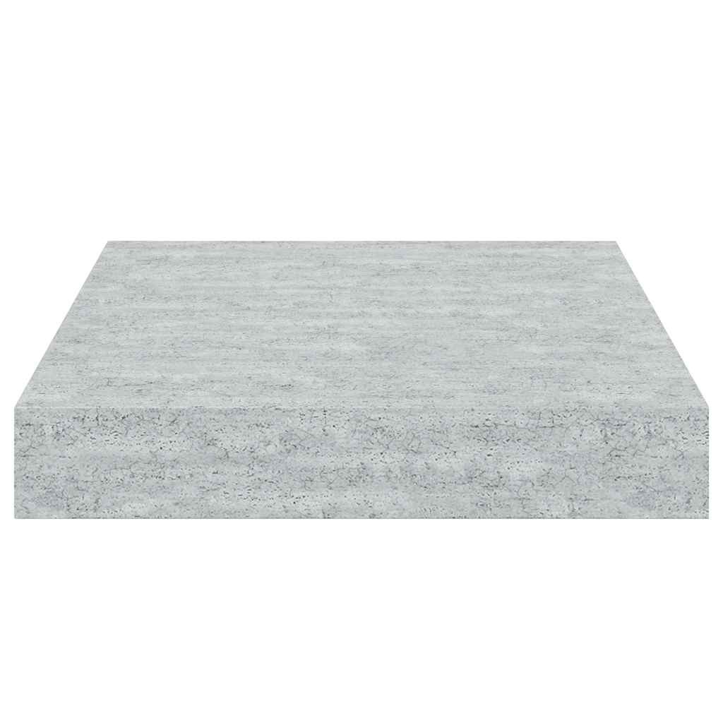 Scaffali a Parete 2 pz Grigio Cemento 23x23,5x3,8 cm in MDF | homemem39