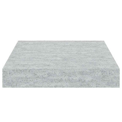 Scaffali a Parete 2 pz Grigio Cemento 23x23,5x3,8 cm in MDF | homemem39