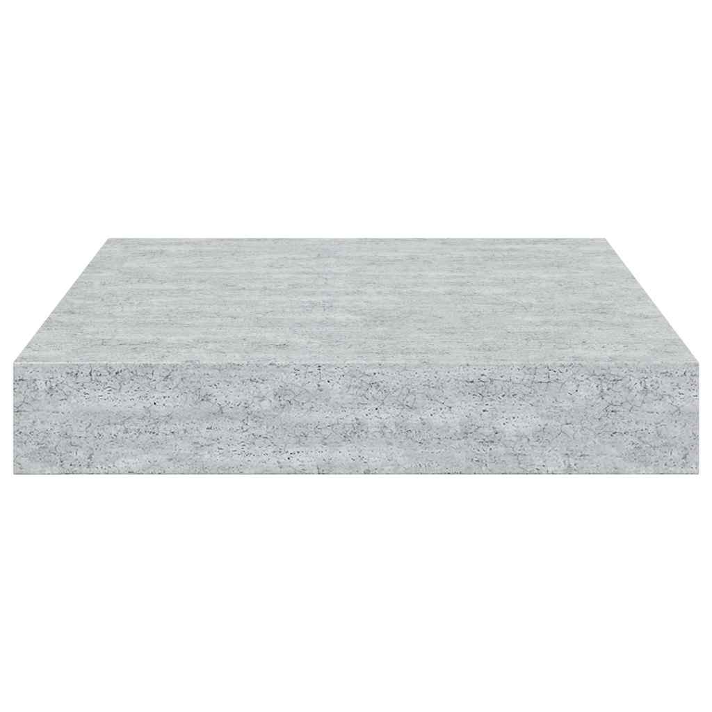 Scaffali a Parete 4 pz Grigio Cemento 23x23,5x3,8 cm in MDF | homemem39