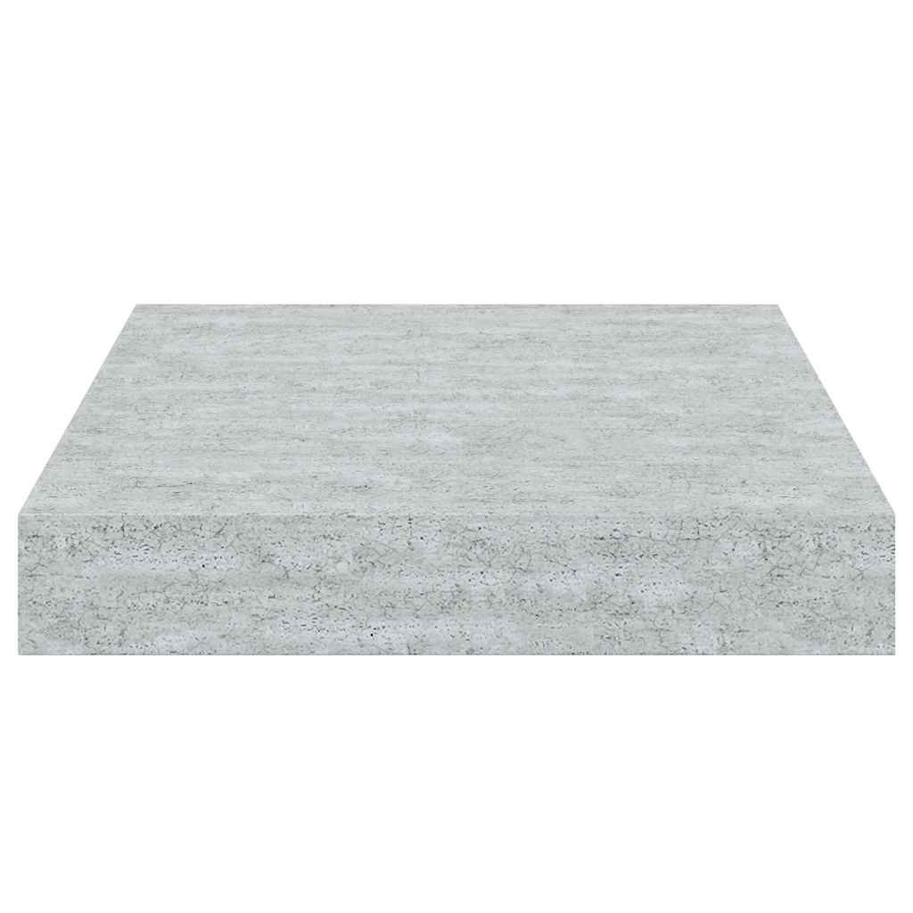 Scaffali a Parete 4 pz Grigio Cemento 23x23,5x3,8 cm in MDF | homemem39