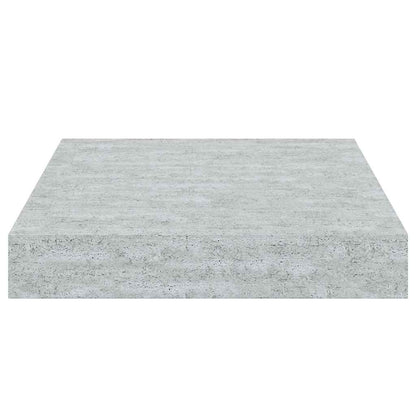 Scaffali a Parete 4 pz Grigio Cemento 23x23,5x3,8 cm in MDF | homemem39