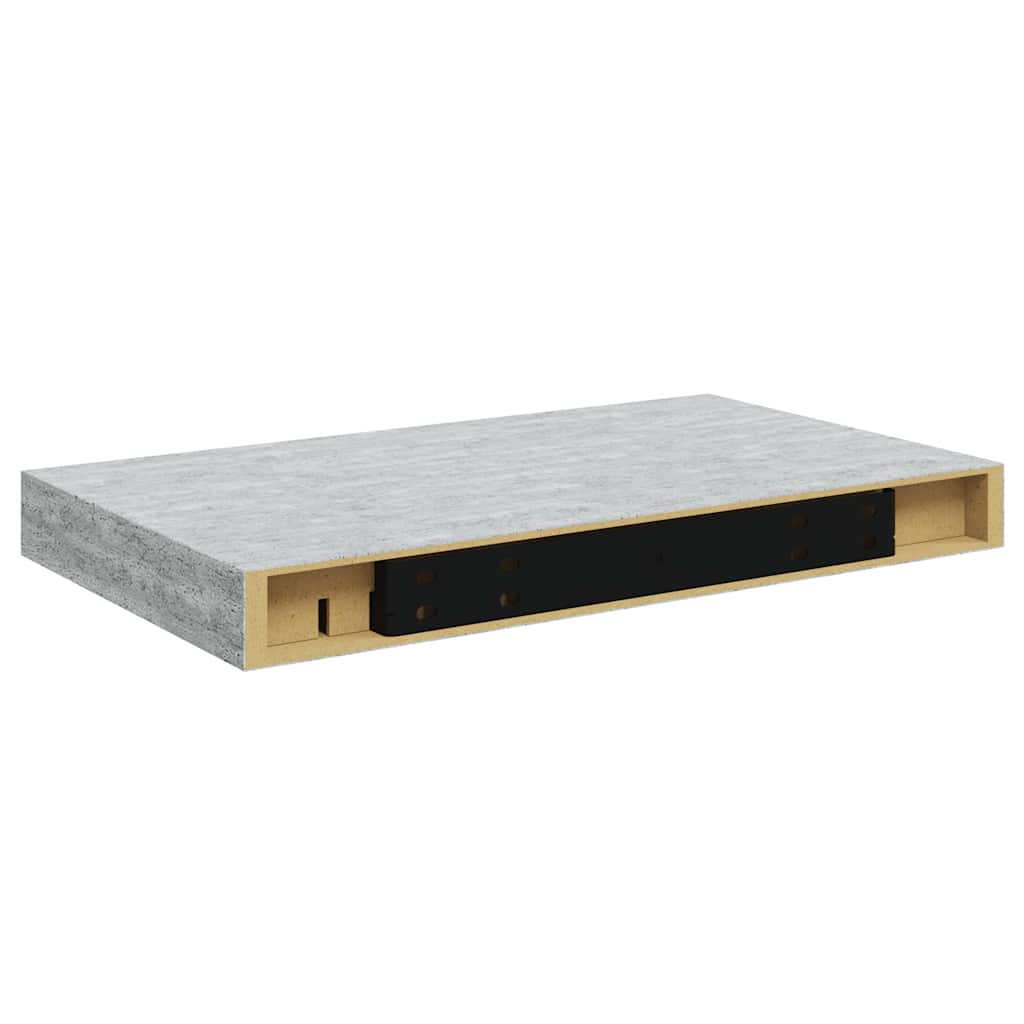 Scaffale a Parete Grigio Cemento 40x23x3,8 cm in MDF | homemem39