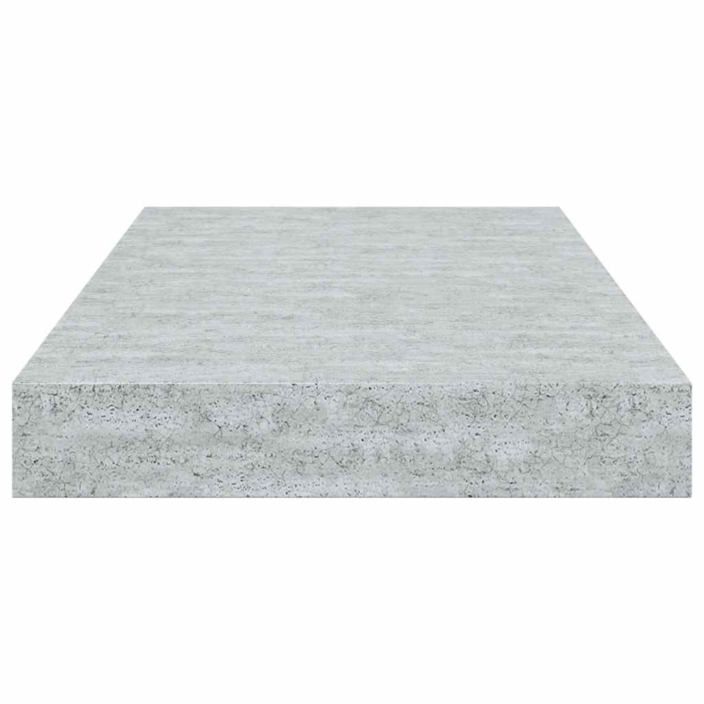 Scaffali a Parete 2 pz Grigio Cemento 40x23x3,8 cm in MDF | homemem39