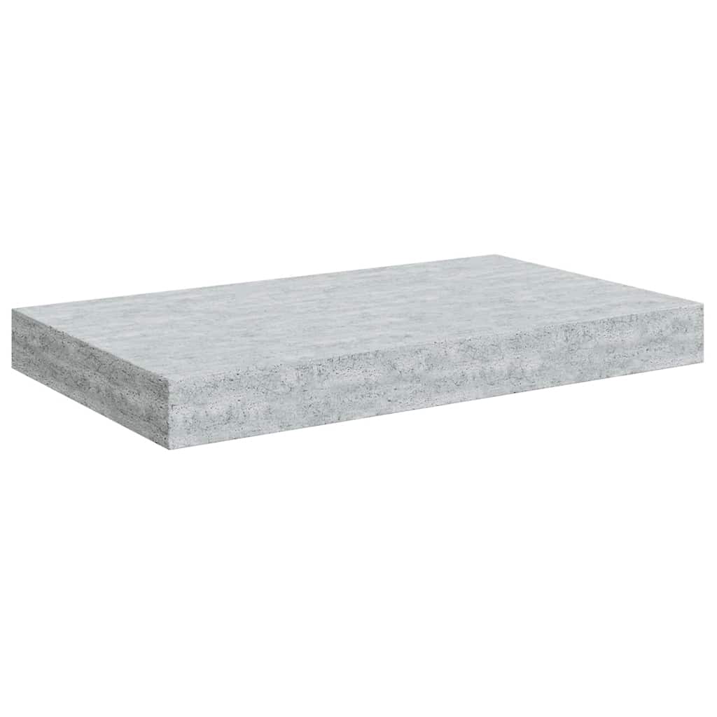 Scaffali a Parete 4 pz Grigio Cemento 40x23,5x3,8 cm in MDF | homemem39