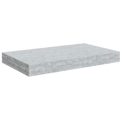 Scaffali a Parete 4 pz Grigio Cemento 40x23,5x3,8 cm in MDF | homemem39