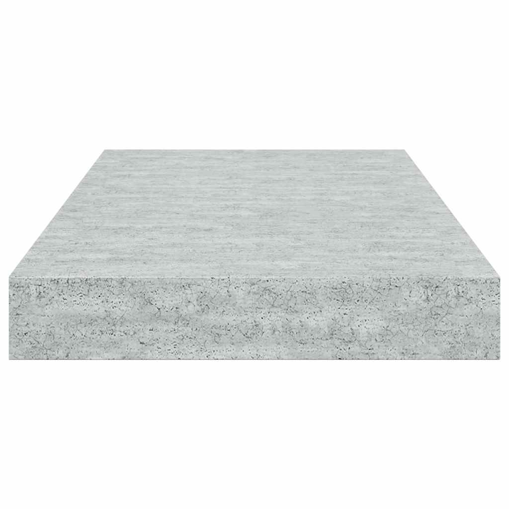 Scaffali a Parete 4 pz Grigio Cemento 40x23,5x3,8 cm in MDF | homemem39