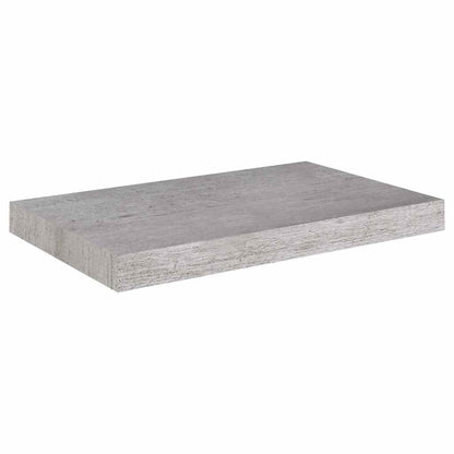 Scaffale a Parete Grigio Cemento 50x23,5x3,8 cm in MDF | homemem39